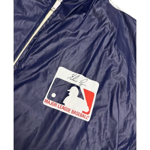RARE Nolan Ryan 1980s MLB Baseball Waterproof Rain Bomber Windbreaker Jacket Med - Picture 6 of 6
